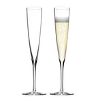 Waterford Elegance champagne trumpet flutes set of 2, imported from the UK