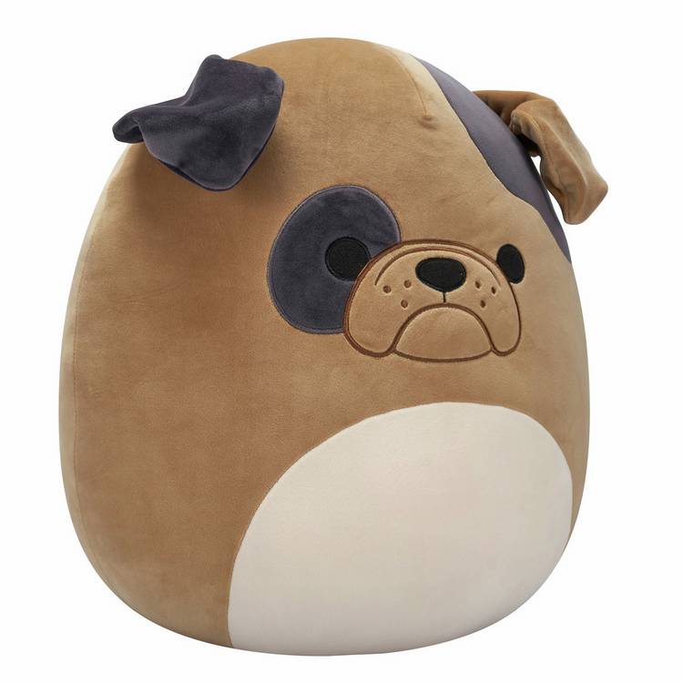 Squishmallows Loafer bulldog plush 16 inch, imported from the UK