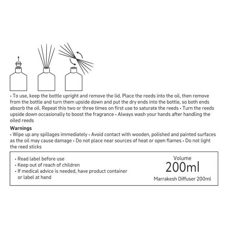 Habitat diffuser Marrakesh 200ml, UK version
