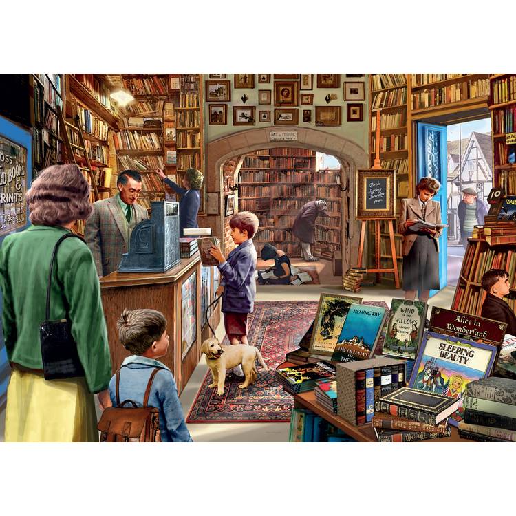Kidicraft book shop jigsaw puzzle 1000 pieces - British product