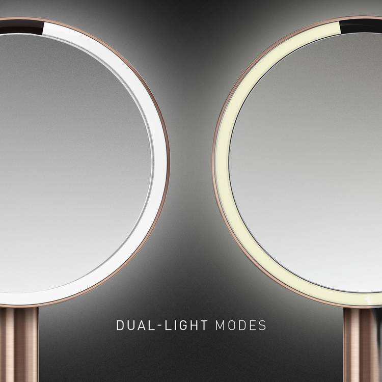 Simplehuman rose gold sensor mirror (British brand)