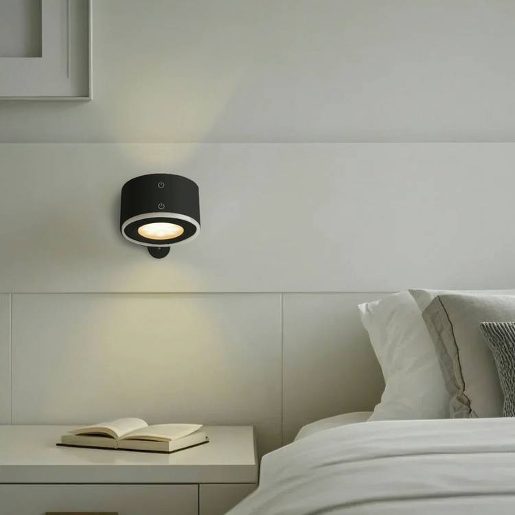 Xtralite Geo magnetic LED table lamp black (British brand)