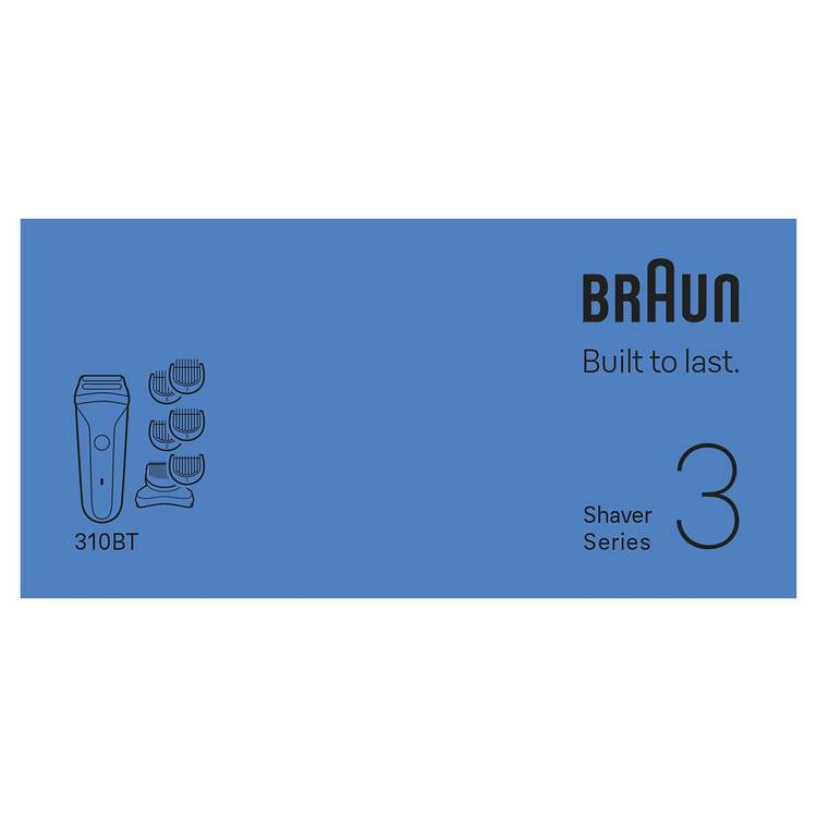 Braun electric shaver Series 3 310BT, UK version