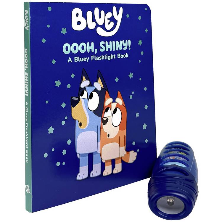 Bluey interactive book and flashlight set (British brand)