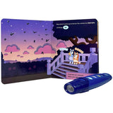 Bluey interactive book and flashlight set (British brand)