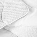 Night Lark cotton waffle coverless duvet set single (British brand)