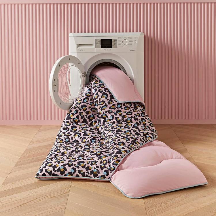 Night Lark Leopard duvet set single, imported from the UK