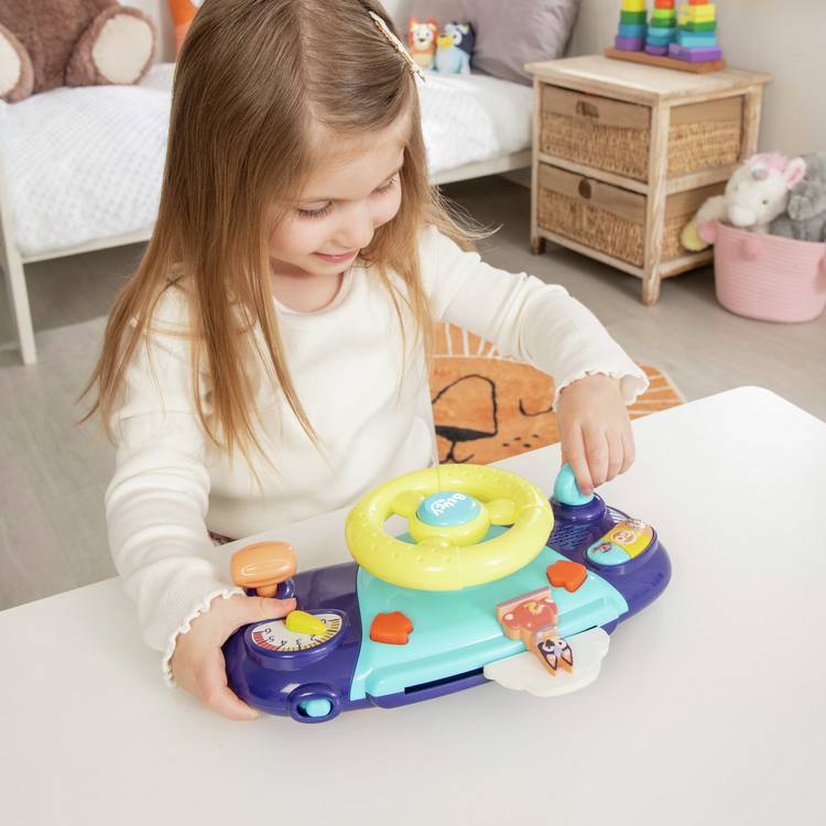 Bluey Driver Dashboard interactive toy steering wheel for toddlers - British product