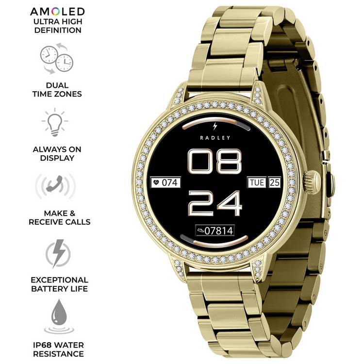 Radley smartwatch gold bracelet Series 33, UK version