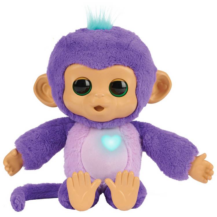 Fingerlings Care 'n' Cuddles interactive baby monkey - British product
