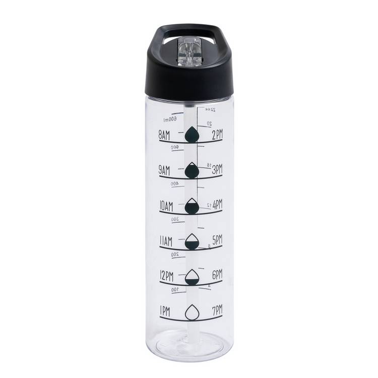 Home black tracker sipper water bottle 700ml - British product
