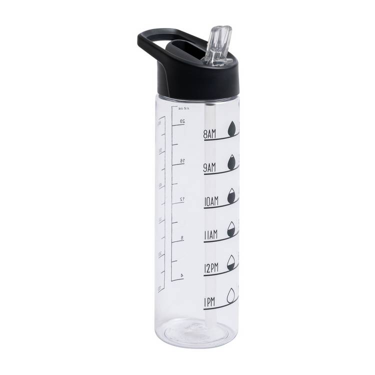 Home black tracker sipper water bottle 700ml - British product