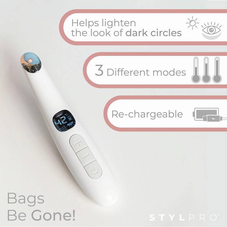 STYLPRO heated eye massager wand, imported from the UK
