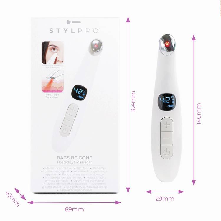 STYLPRO heated eye massager wand, imported from the UK