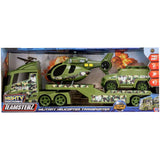 Teamsterz military transporter with helicopter and Humvee (British brand)