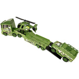 Teamsterz military transporter with helicopter and Humvee (British brand)