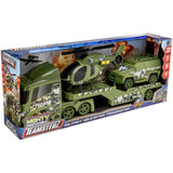 Teamsterz military transporter with helicopter and Humvee (British brand)