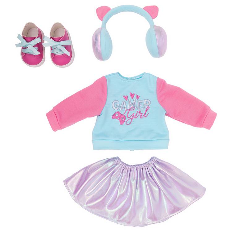 DesignAfriend gamer doll outfit 18 inch - British product