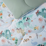 Night Lark Animal Atlas coverless duvet set single, UK version