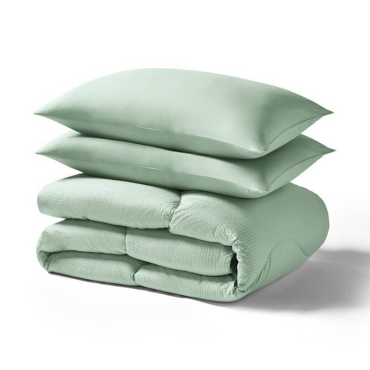 Night Lark coverless duvet set seersucker 10.5 tog single, UK version