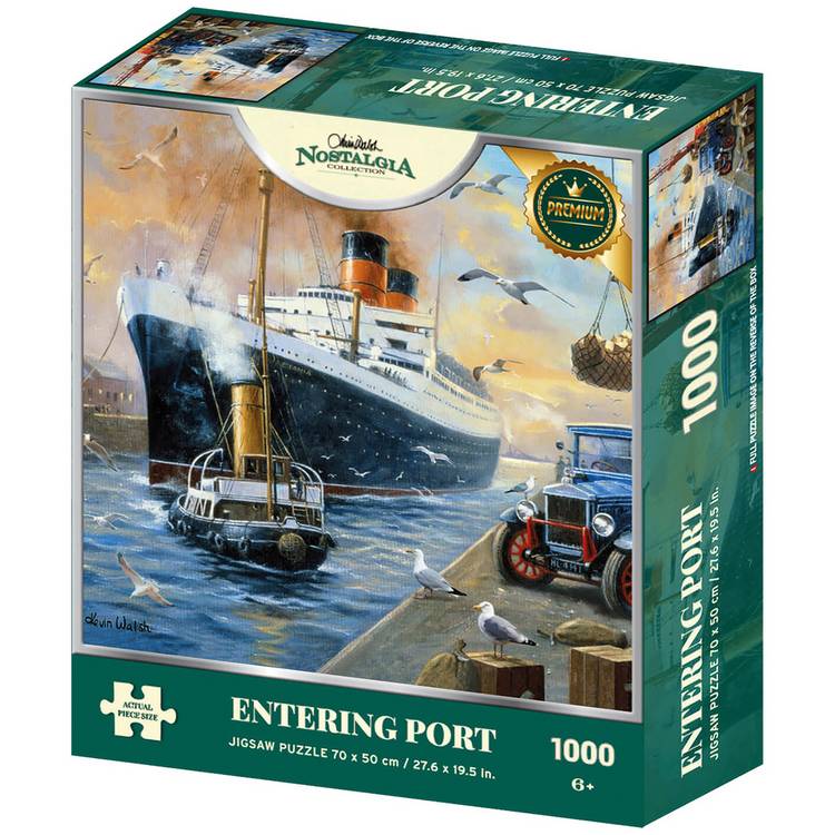 Kidicraft Nostalgia puzzle 1000 pieces RMS Mauretania, UK version
