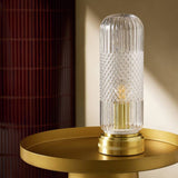 Argos Home Perses cut glass touch table lamp brass - British product