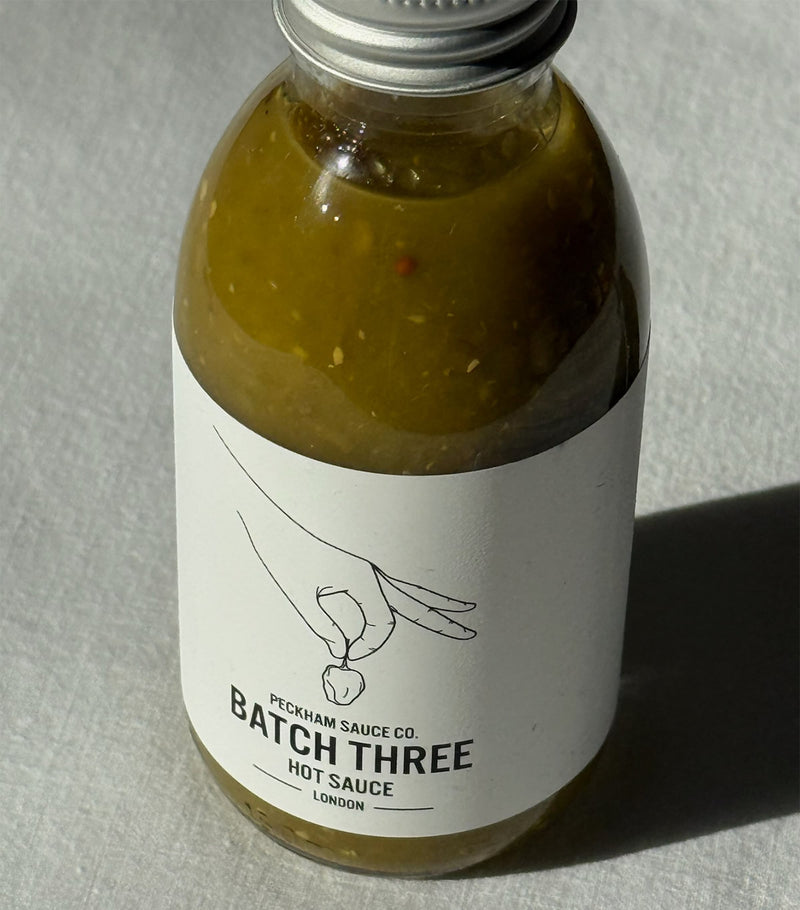 Peckham Sauce Co. Batch Three hot sauce 150ml, imported from the UK