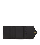 Saint Laurent leather quilted trifold wallet with YSL monogram, imported from the UK
