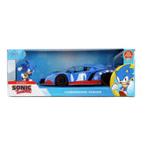 Jada die-cast car Sonic Lamborghini Veneno 1:24 scale - British product
