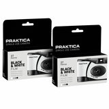 Praktica disposable camera black and white 35mm film pack of 2 - British product