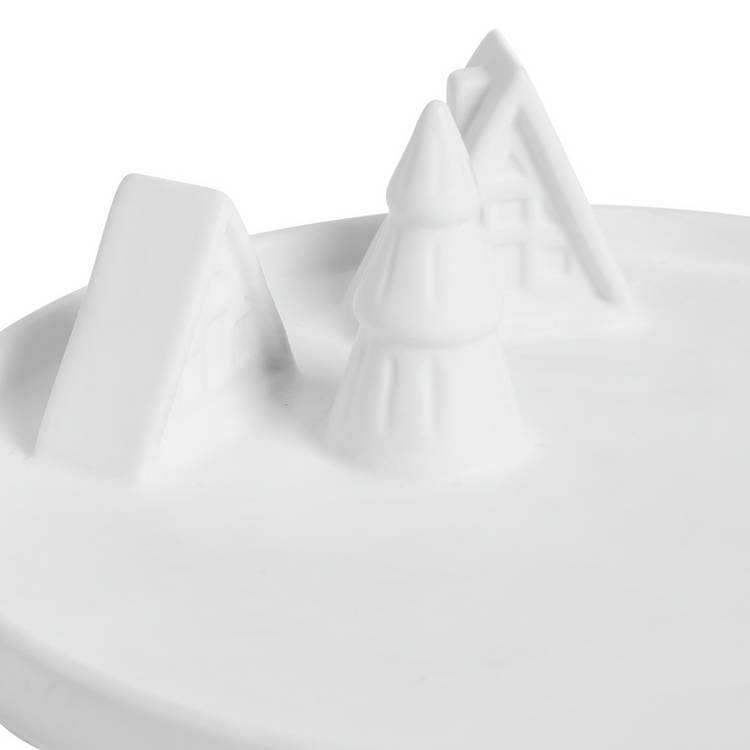 Habitat white ceramic trinket tray (British brand)