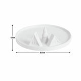 Habitat white ceramic trinket tray (British brand)