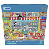 Gibsons Moggies and Kittens 1000pc jigsaw - British product