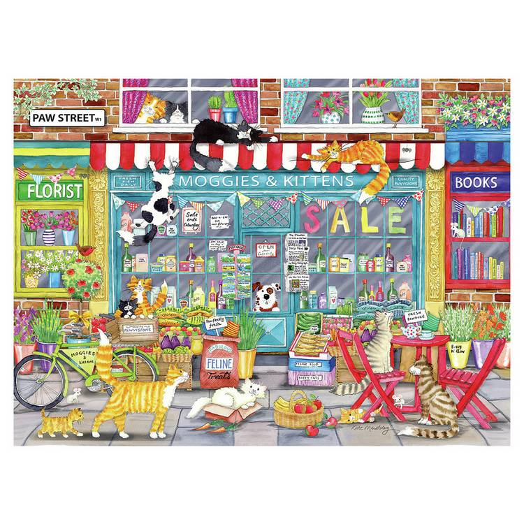 Gibsons Moggies and Kittens 1000pc jigsaw - British product