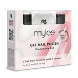 Mylee French Me Nail Art Set with gel polish and stamp tool - British product