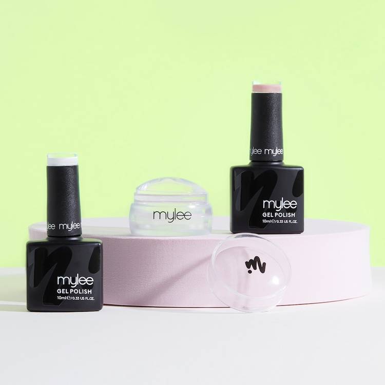 Mylee French Me Nail Art Set with gel polish and stamp tool - British product