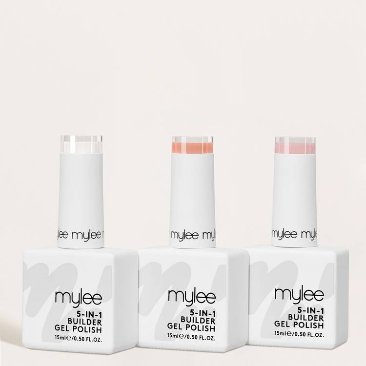 Mylee 5 in 1 Builder Gel Just Peachy Trio, imported from the UK
