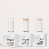 Mylee 5 in 1 Builder Gel Just Peachy Trio, imported from the UK