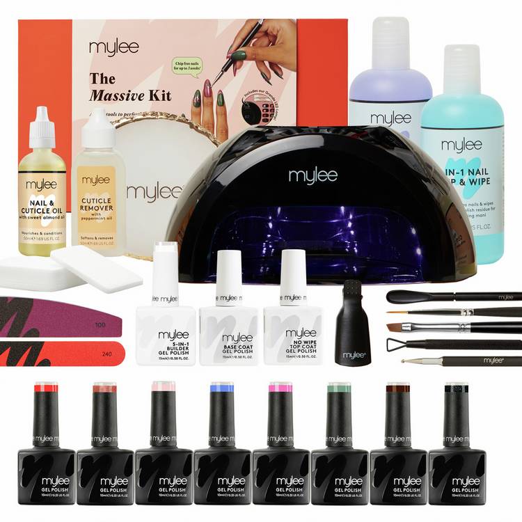 Mylee gel nail kit complete set with LED lamp - British product