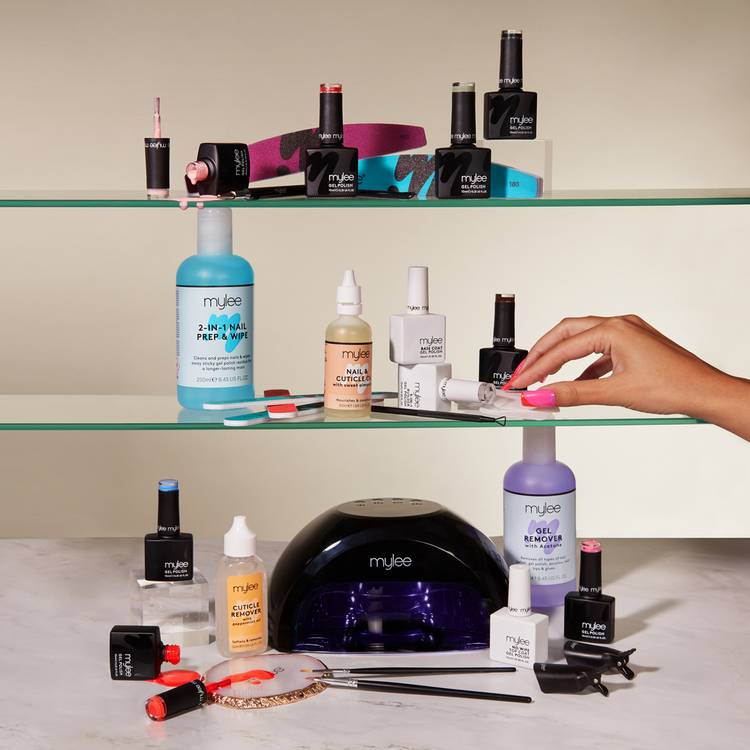 Mylee gel nail kit complete set with LED lamp - British product