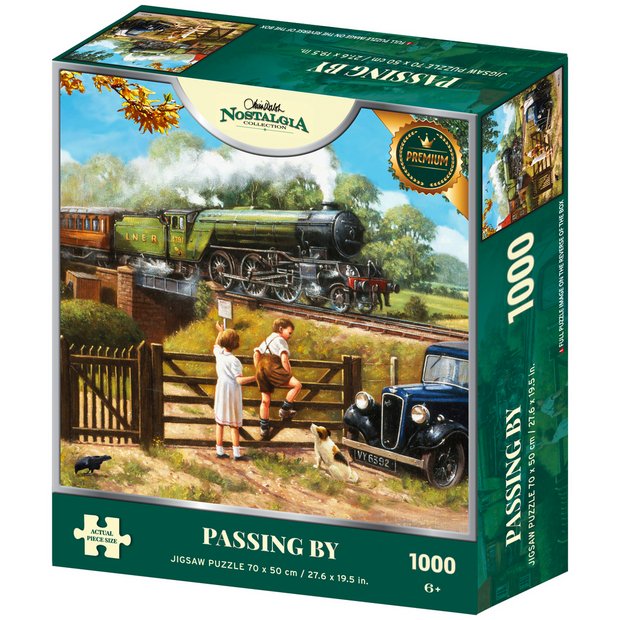 Kidicraft 1000 piece puzzle nostalgic train scene, imported from the UK