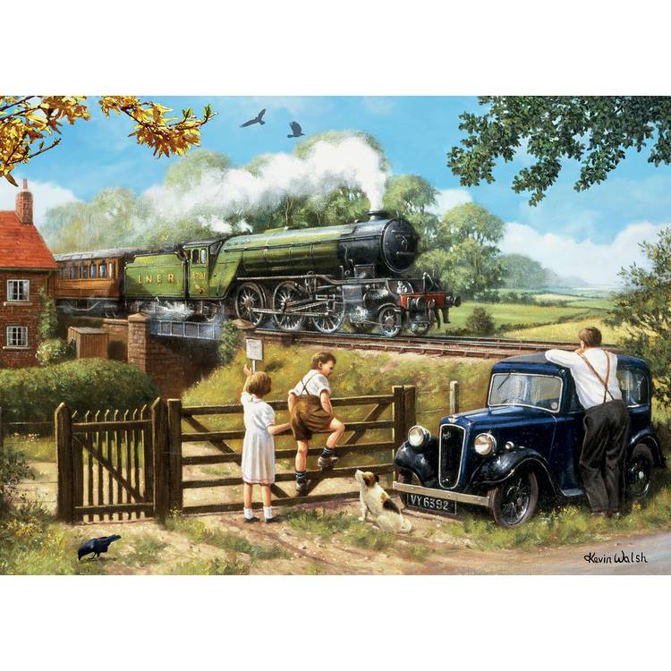 Kidicraft 1000 piece puzzle nostalgic train scene, imported from the UK