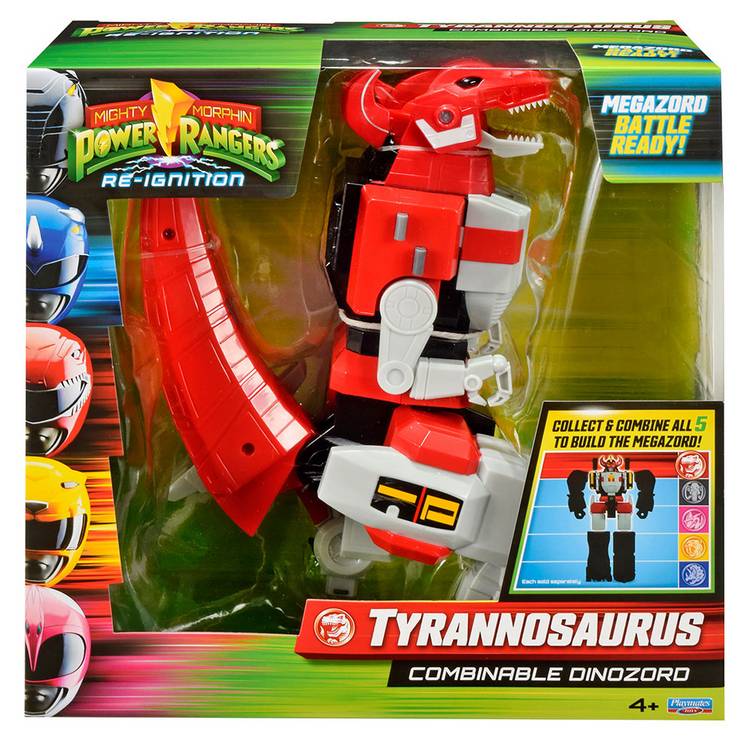 Mighty Morphin Power Rangers Tyrannosaurus Dinozord figure, imported from the UK