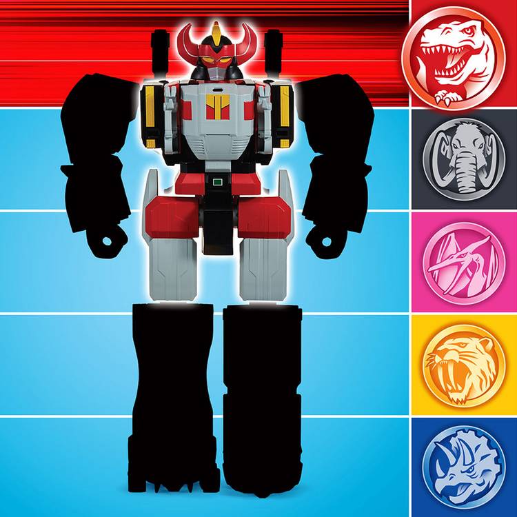 Mighty Morphin Power Rangers Tyrannosaurus Dinozord figure, imported from the UK