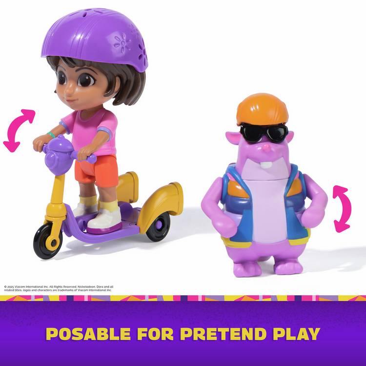 Dora Zoom and Explore Adventure Figure Pack, imported from the UK