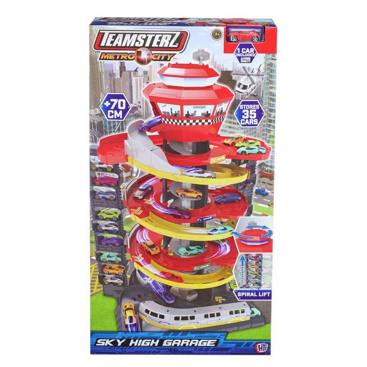 Teamsterz Sky High Garage with die-cast car - British product