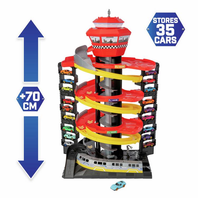 Teamsterz Sky High Garage with die-cast car - British product