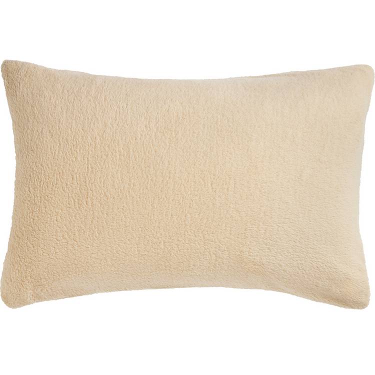 Argos Home cream fleece standard pillowcase pair - British product