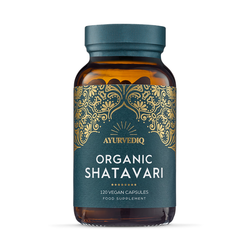 Ayurvediq organic shatavari capsules 120 caps, imported from the UK