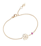 Piaget rose gold diamond sapphire rose bracelet - British product